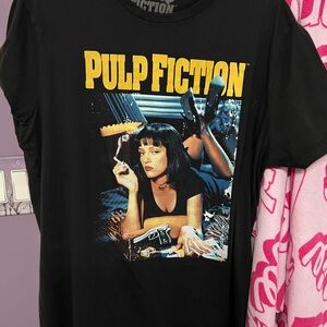 Pulp Fiction Black Graphic T-Shirt